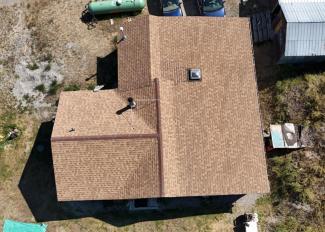 Birds eye view of home